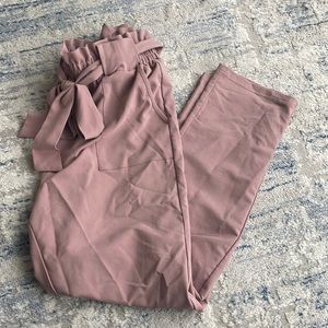 Mauve Paper Bag pants • medium